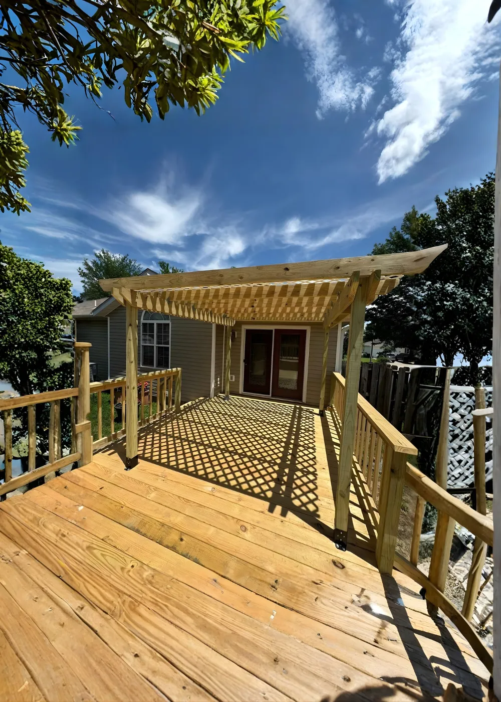 Strong new decking materials around the pool