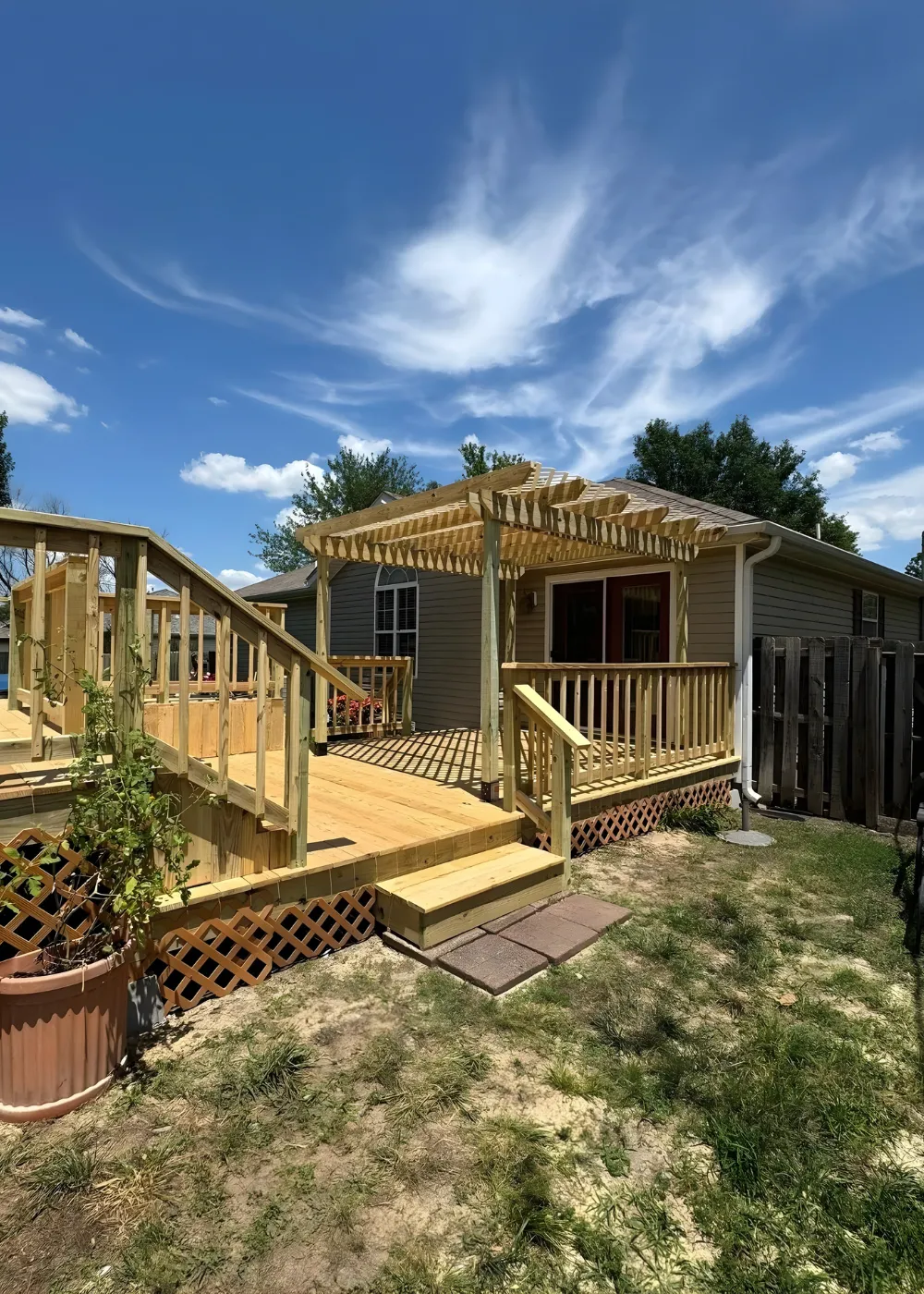 Deck building project by AM Construction