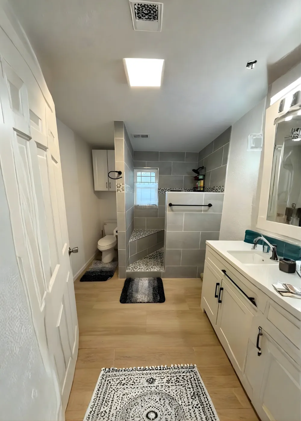 Completed bathroom renovation