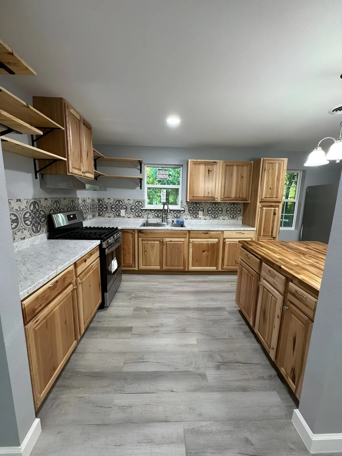 Completed remodeled kitchen