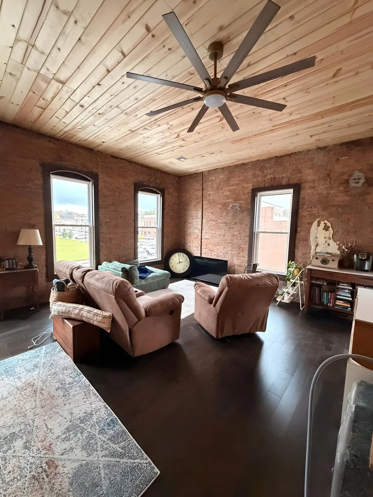 Completed living space renovated by AM Construction